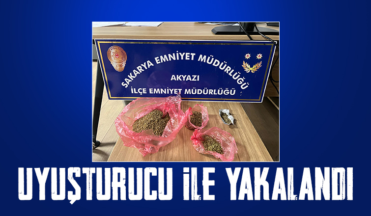 Akyazı'da şüphe üzerine durdurulan bir kişi uyuşturucu ile yakalandı.