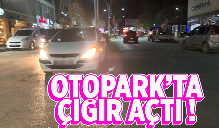 Akyazı'da sürücü otomobilini cadde ortasına park etti