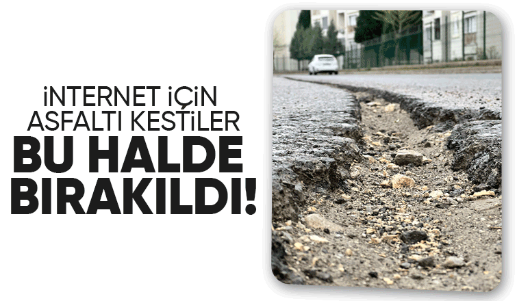 Akyazı'da tehlike saçan çukur: Asfalt kesildi, kapatılmadı