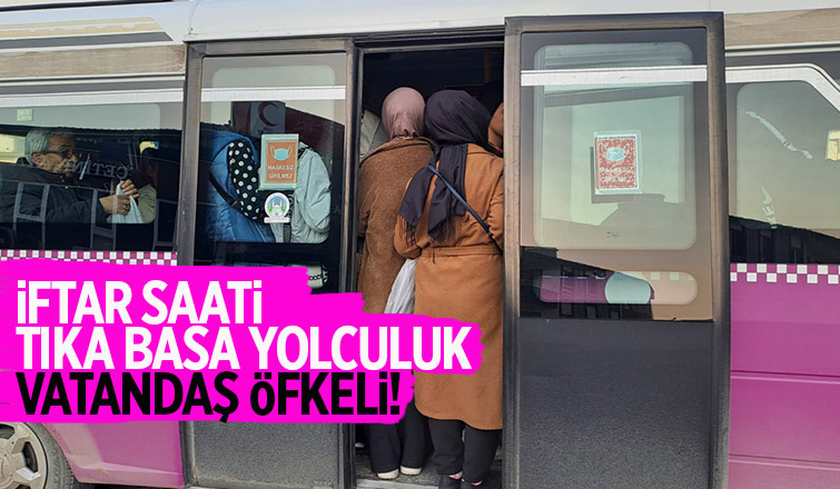 Akyazı'da tıka basa yolculuk tepki çekti