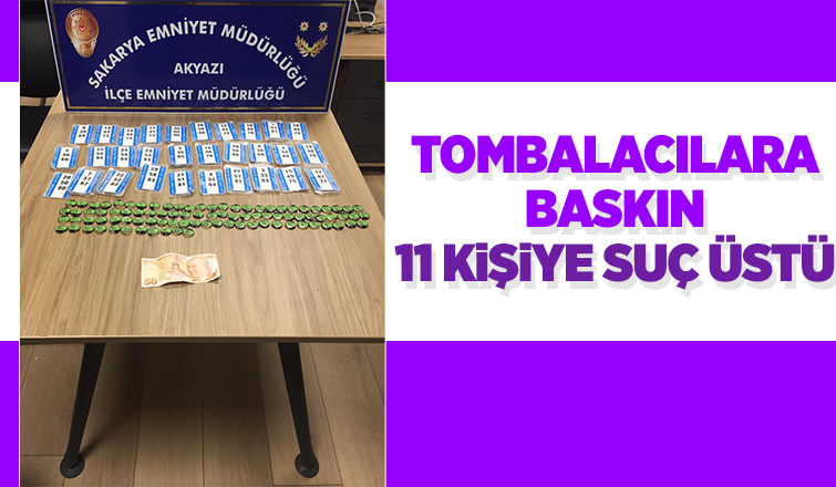 Akyazı'da tombalacılara baskın