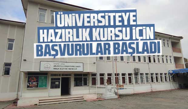 Akyazı'da üniversiteye hazırlık kursu için başvurular başladı