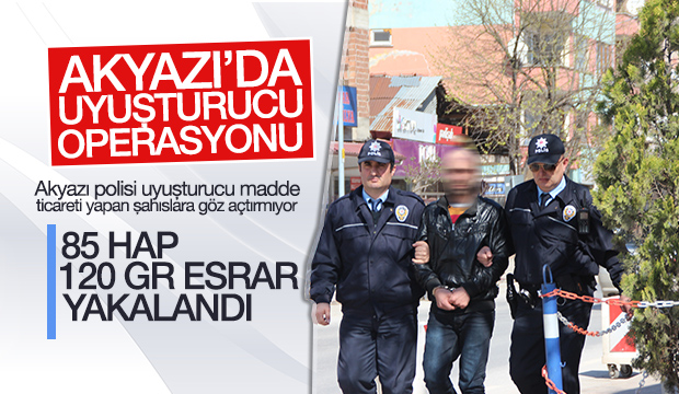 Akyazı da Uyuşturucu Operasyonu