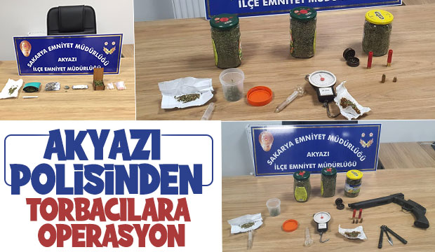Akyazı'da uyuşturucu operasyonu