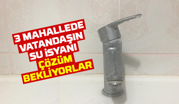 Akyazı'da vatandaşın su isyanı!