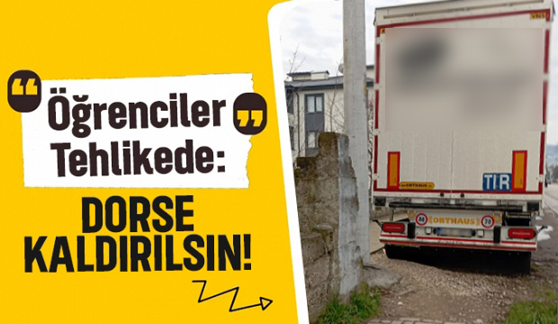 Akyazı'da vatandaşların dorse tepkisi