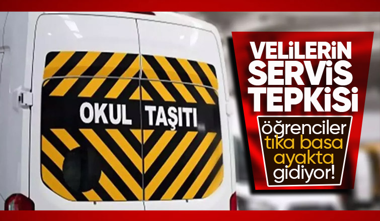 Akyazı da velilerin öğrenci servisi tepkisi