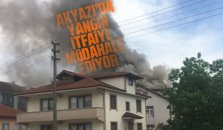 Evin çatı katı yandı