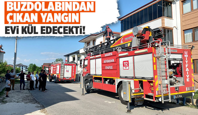 Akyazı'da yangın paniği