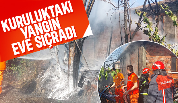 Akyazı'da yangın