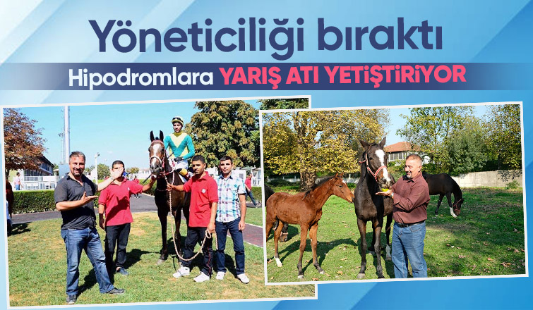 Akyazı da yetiştirdiği atlar pistlerde boy gösteriyor