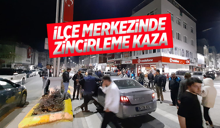Akyazı'da zincirleme kaza