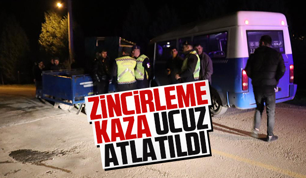 Akyazı'da zincirleme kaza