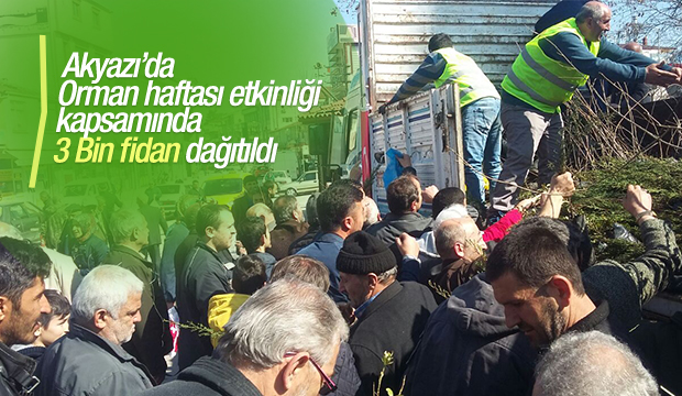 Akyazı da  Orman Haftası Etkinliği