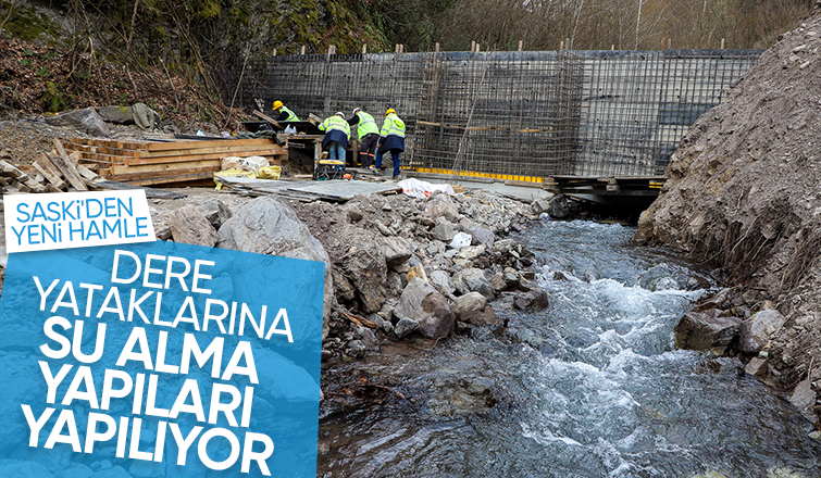 Akyazı dahil 3 ilçede dere yataklarına su alma yapıları inşa ediliyor