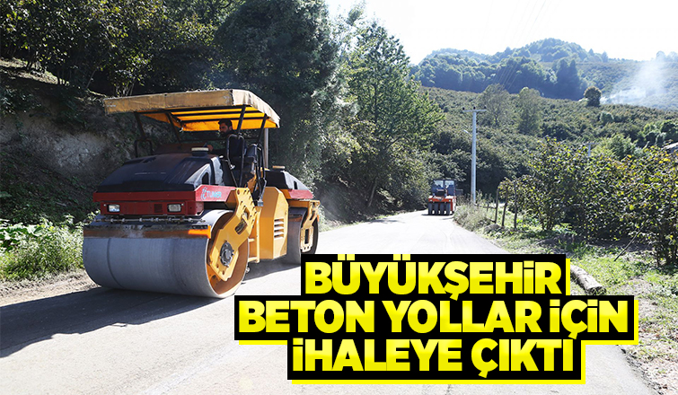 Akyazı'daki beton yollar için ihaleye çıkıldı