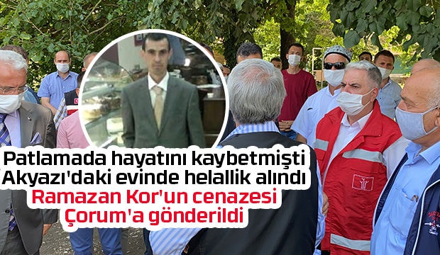 Akyazı'daki evinde helallik alındı