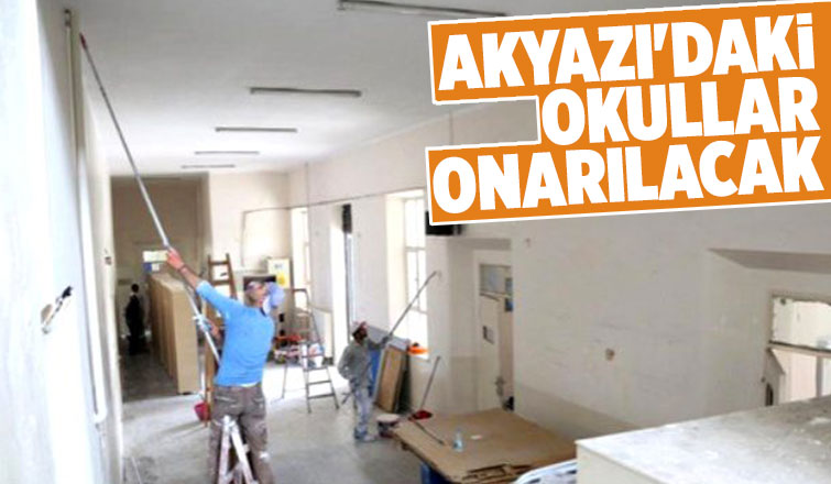 Akyazı'daki okulların onarımı için ihalye çıkıldı