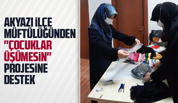Akyazı'dan çocuklar üşümesin projesine destek