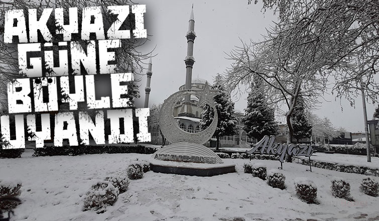 Akyazı'dan kar fotoğrafları