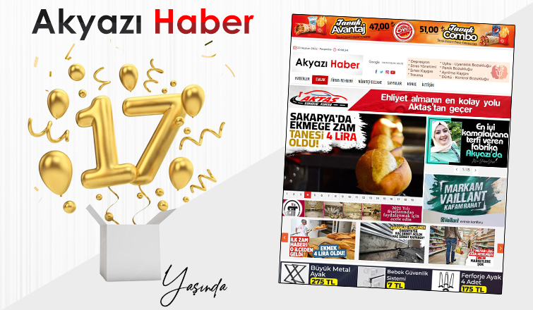 Akyazı Haber 17 Yaşında