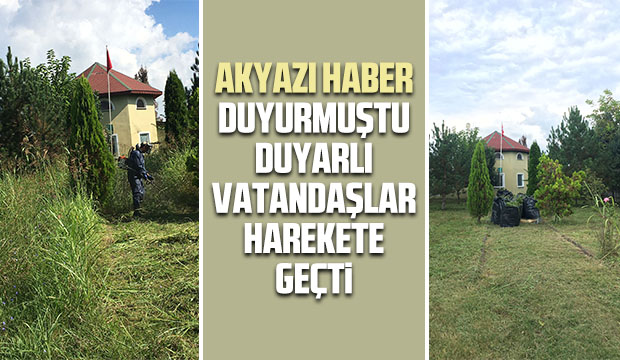 Akyazı Haber duyurmuştu duyarlı vatandaşlar temizledi