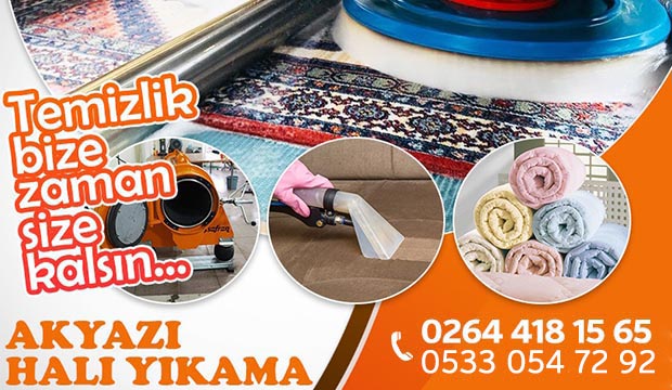 Akyazı Halı Yıkama Hizmetinizde