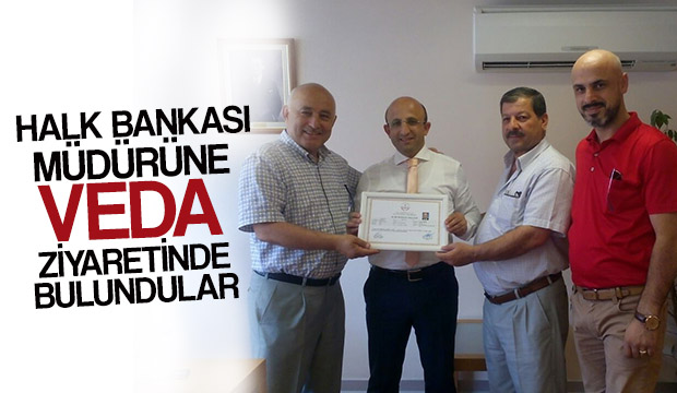 Akyazı Halk Bankası Müdürüne Veda Ziyaretinde Bulundular