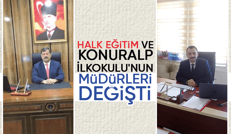 Akyazı Halk Eğitim ve Konuralp İlkokulu Müdürleri yer değiştirdi