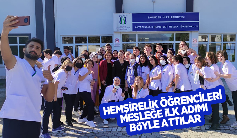 Akyazı hemşirelik bölümü öğrencilerinin forma heyecanı