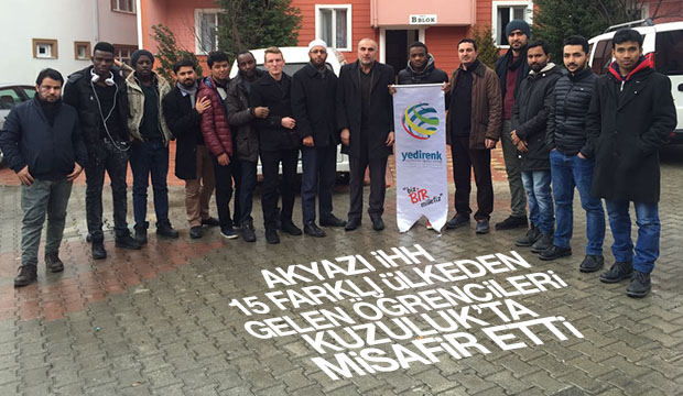 AKYAZI İHH 15 FARKLI ÜLKEDEN GELEN ÖĞRENCİLERİ AĞIRLADI