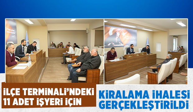 Akyazı İlçe Terminali’ndeki iş yerleri için ihale gerçekleştirildi