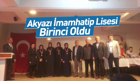 Akyazı İmam Hatip Lisesi Bilgi Yarışmasında Birinci Oldu
