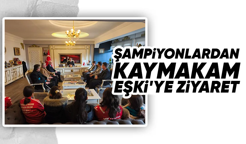 Akyazı Kaymakamı Mustafa İkbal Eşki Karate Şampiyonlarını tebrik etti