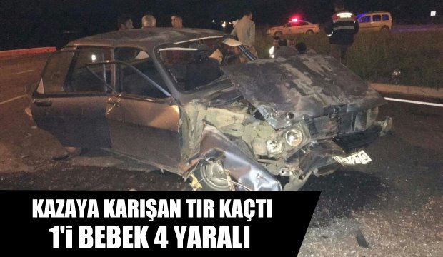 Akyazı Kazancı kavşağında trafik kazası