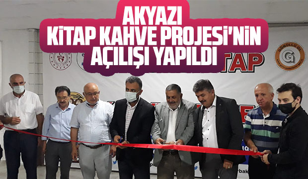 Akyazı Kitap Kahve Projesi'nin açılışı yapıldı