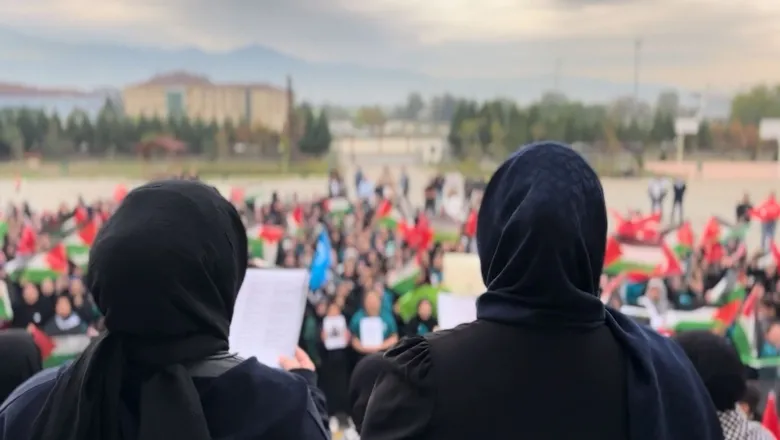 Akyazı Kız İmam Hatip Anadolu Lisesi'nde Filistin etkinliği