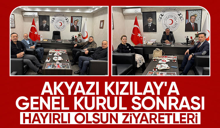 Akyazı Kızılay'a hayırlı olsun ziyaretleri