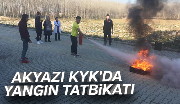 Akyazı KYK da yangın tatbikatı