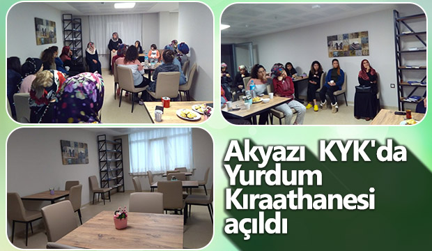 Akyazı KYKda  Yurdum Kıraathanesi açıldı