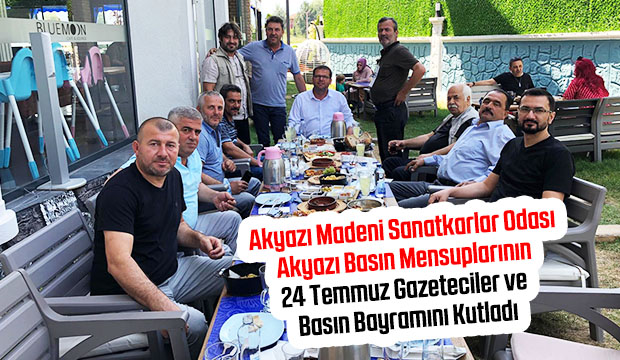 Akyazı Madeni Sanatkarlar Odası Gazeteciler ve  Basın Bayramını Kutladı