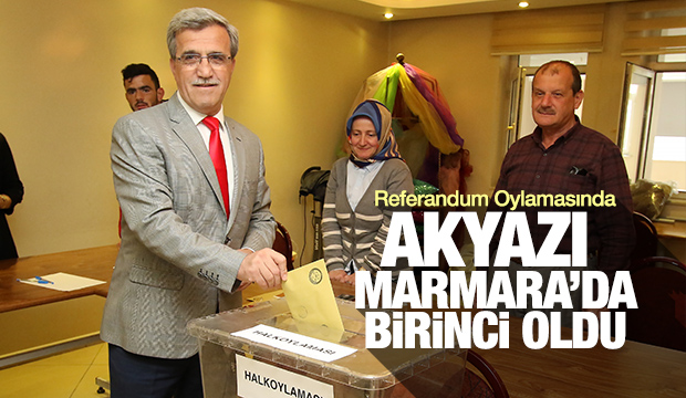 AKYAZI MARMARA DA BİRİNCİ