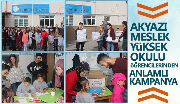 Akyazı Meslek Yüksek Okulu Öğrencilerinden Anlamlı Kampanya