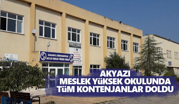 Akyazı Meslek Yüksek Okulunda Tüm Kontenjanlar Doldu