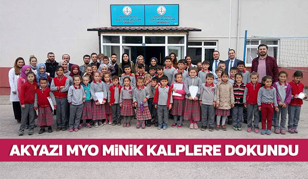  AKYAZI MYO MİNİK KALPLERE DOKUNDU