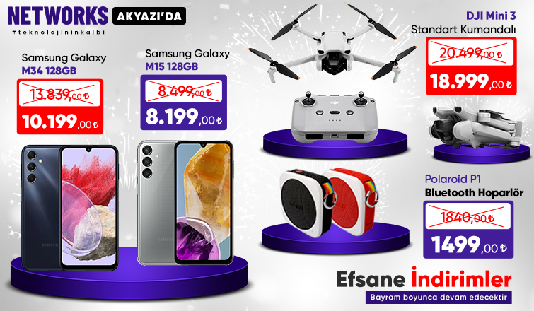 Akyazı Networks'te Bayrama Özel Seçili Ürünlerde Dev Kampanya!