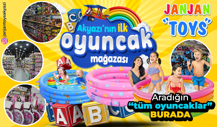 Akyazı'nın ilk ve tek oyuncak mağazası