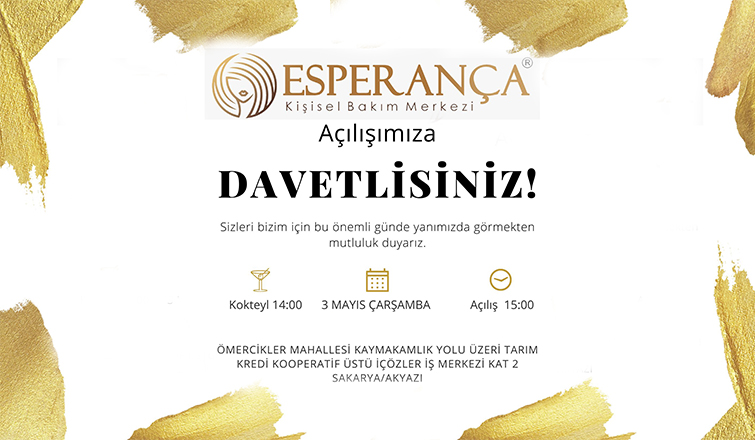  Akyazı'nın Kişisel Bakım Merkezi Esperança hizmete başladı