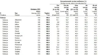 Akyazı'nın sosyoekonomik seviyesi belli oldu