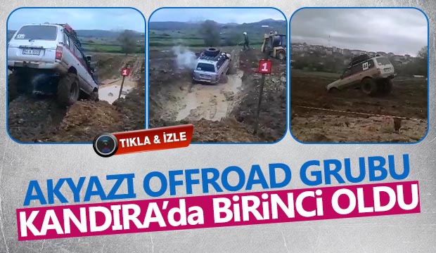 Akyazı OffRoad Grubu Kandıra'da birinci oldu